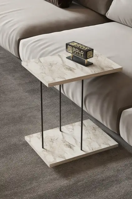 Wheeled Side Table Rectangle