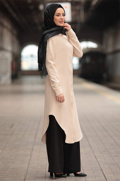 Berna Hijab Suit Stone