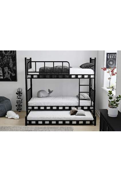 Lilien Baby Bett 90x190 ARM037 Schwarz