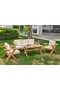 Gruppo di sedute in legno Sebboy ROY005