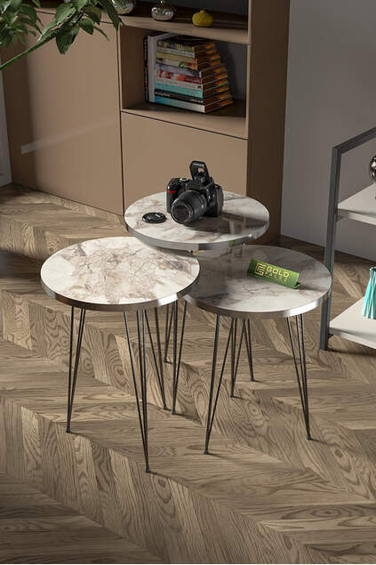 Zigon Couchtisch Schwarz Draht Silber