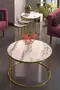 Set 4 pezzi doppio C Lux oro