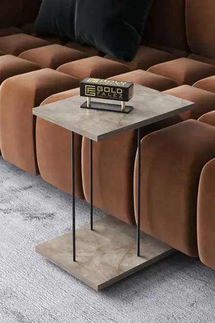 Wheeled Side Table Rectangle