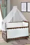 Walnut Mother's Side Crib Bedstead