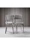 Gaye White Marble Table & Ceyda Chrome Chair Set HDR1267
