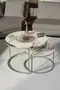 Couchtisch Double Silber Lux Special