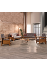 MD Genua 2 Skandinavisches Sofa-Set MDN102