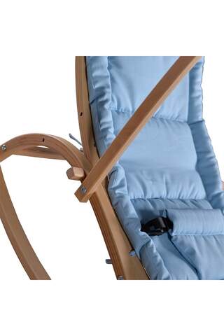 Wooden Baby Carriage Blue
