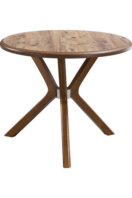 Oslo Nussbaum Runder Tisch & Stuhl Set FRL1035