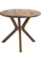 Oslo Walnut Round Table And Chair Set FRL1035
