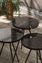 Nesting Table And Center Table Set Kr Metal Marble Pattern Black