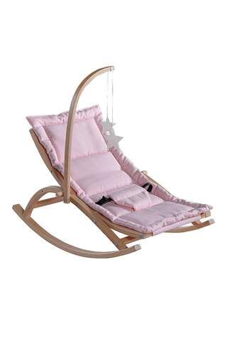 Wooden Baby Carriage Pink