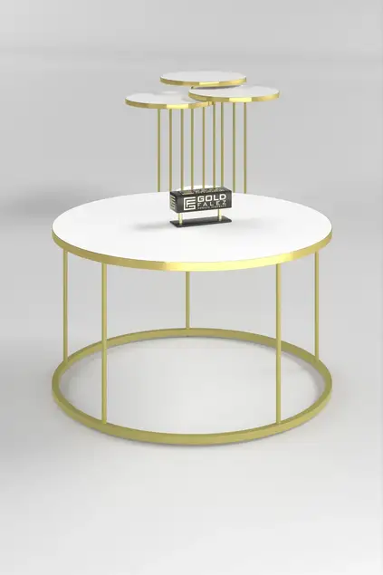 Couchtisch und Zigon Couchtisch Terra Set Gold