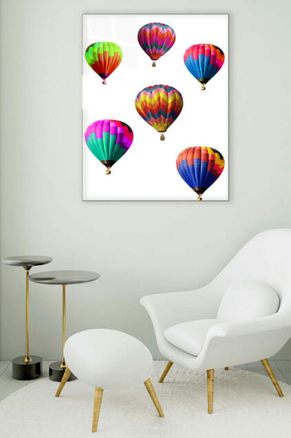 Balloons Glass Painting