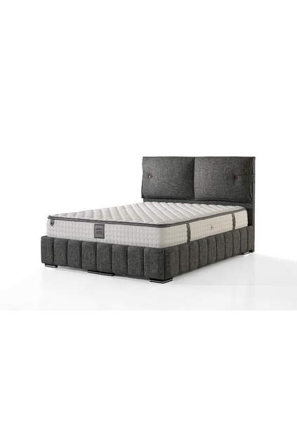 MD Prague 150x200 Double Bed, Base, Headboard Set GM163