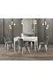 Elkamet White Table & Foresta Chair Set HDR1216