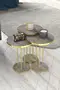 Couchtisch und Zigon Couchtisch Terra Set Gold