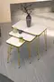 Set Tavolo Incastonato Kr E Centro Tavolo Kr Doppio Filo Oro Bianco
