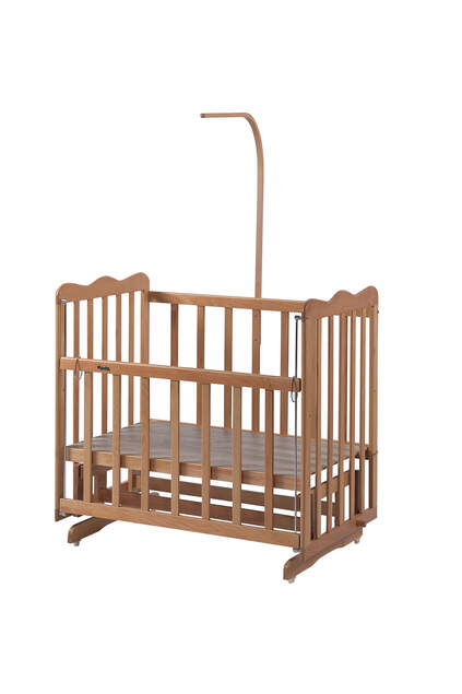 Natural Mother's Side Crib Yellow