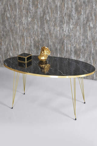 Center Table Ellipse Gold Bendir-Draht