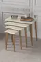 Zigon Coffee Table Wooden 4 Piece Square
