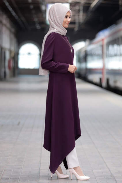 Hira Hijab Suit Purple