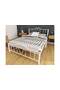 Orkide Metal Bed Frame 90x200 ARM104 White