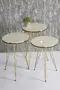 Nesting Table And Center Table Kr Set Gold Bendir Wire