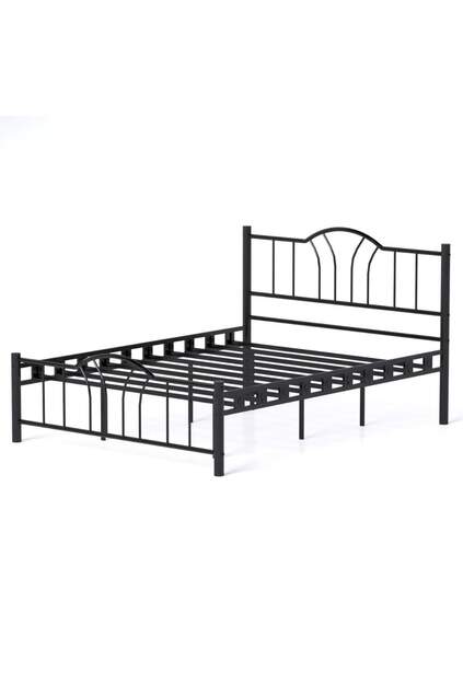 Bella Struttura Letto in Metallo 120x200 ARM141 Nero
