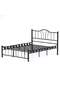 Bella Struttura Letto in Metallo 120x200 ARM141 Nero