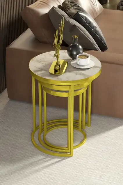 Nesting Table C Lux Gold
