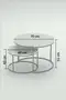 Couchtisch Double Silber Lux Special