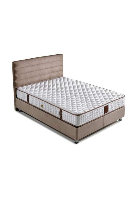 MD Sedef 180x200 Double Bed, Base, Headboard Set GM121