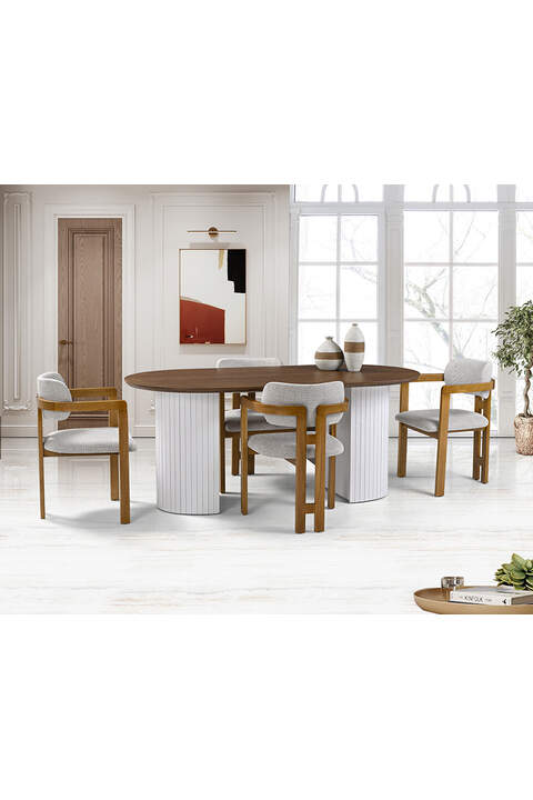 Ece Ovaler Tisch & Otto Stuhl Set HDR1211