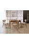 Magnolia Walnut Table & Eagle Walnut Chair Set HDR1239