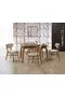 Magnolie Nussbaum Tisch & Adler Nussbaum Stuhl Set HDR1239