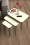 Schwarzer Draht Doppelt Gold Quadratisch Zigon Couchtisch