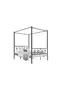 Stella Sultan Metal Bed Frame 140x200 ARM176