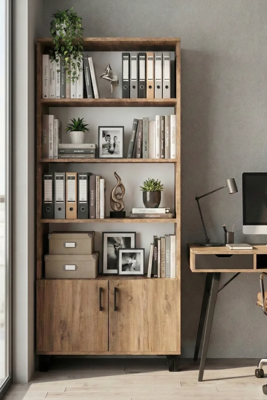 Classic Multi-Purpose Bookcase - Brown