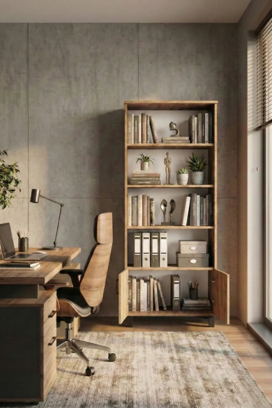 Classica libreria multiuso - marrone