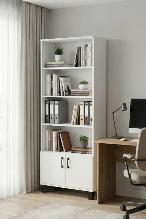 Classic Multi-Purpose Bookcase - White
