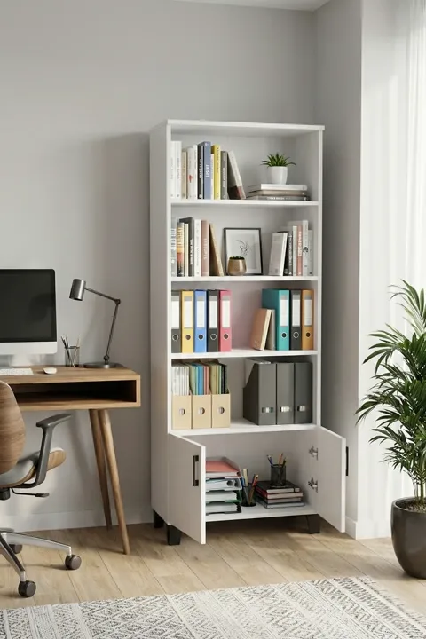Classic Multi-Purpose Bookcase - White