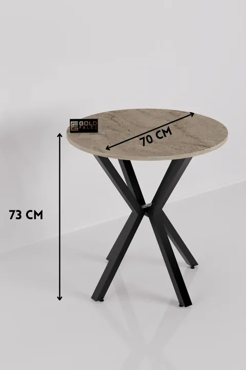 Round Dining Table, 70cm - Ecru