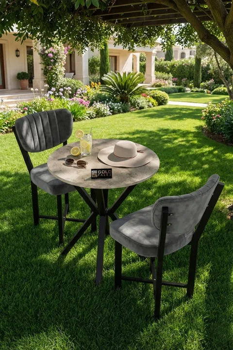 Round Dining Table, 70cm - Ecru