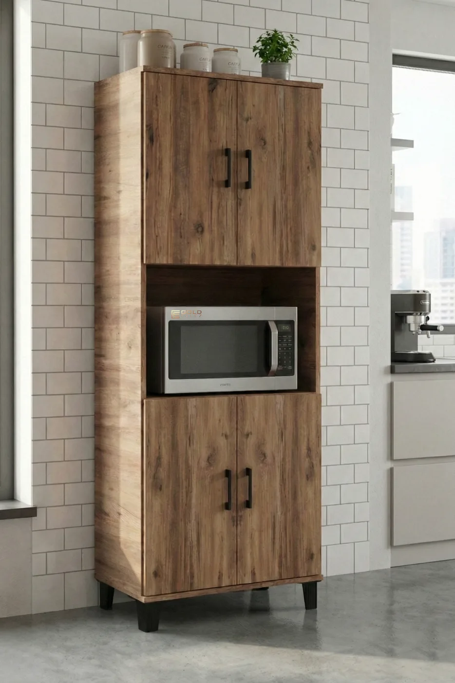 Mobile da cucina verticale - marrone