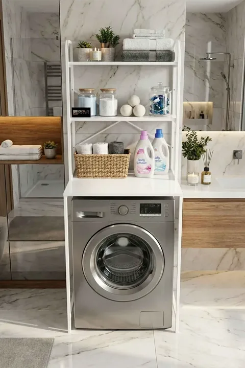 Washing Machine Cabinet Metal Legs - White