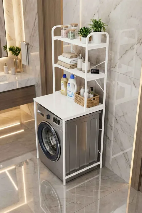 Washing Machine Cabinet Metal Legs - White