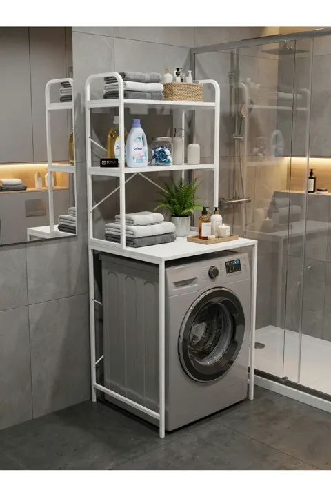 Washing Machine Cabinet Metal Legs - White