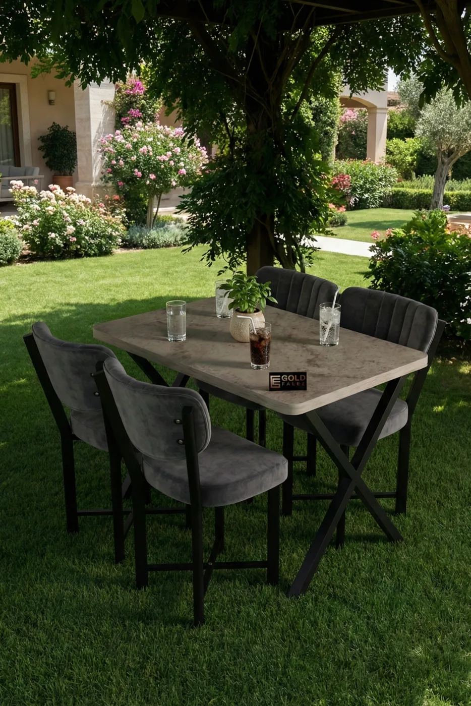 Rectangular Dining Table, 110cm - Ecru