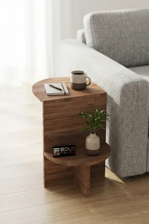 Setro Oval Side Table - Brown
